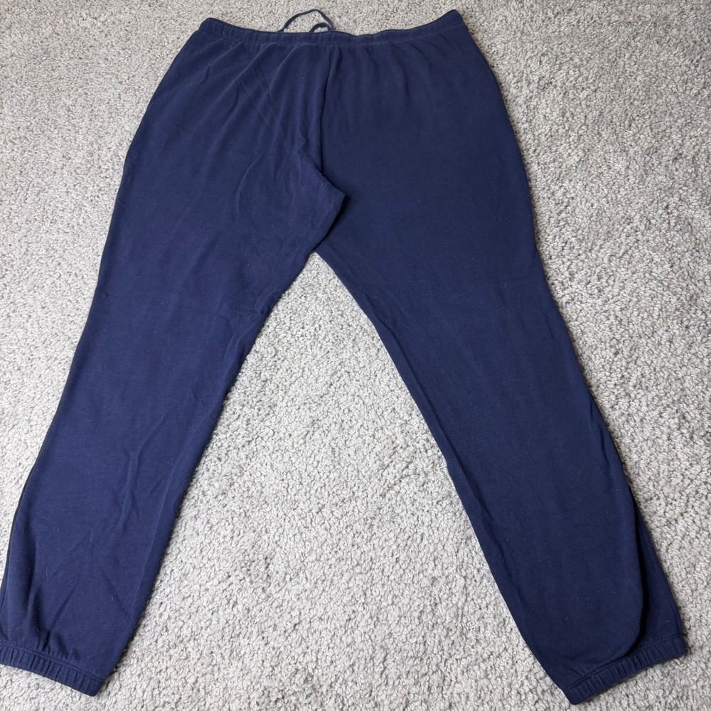 New York & Company Womens Navy Blue LOVE Graphic Jogger Sweatpants Size L - Picture 2 of 5